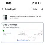 iPhone 16 pro 128GB White colour