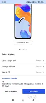 Urgent Sale Redmi note 11 pro plus 5g 8/256 Ram