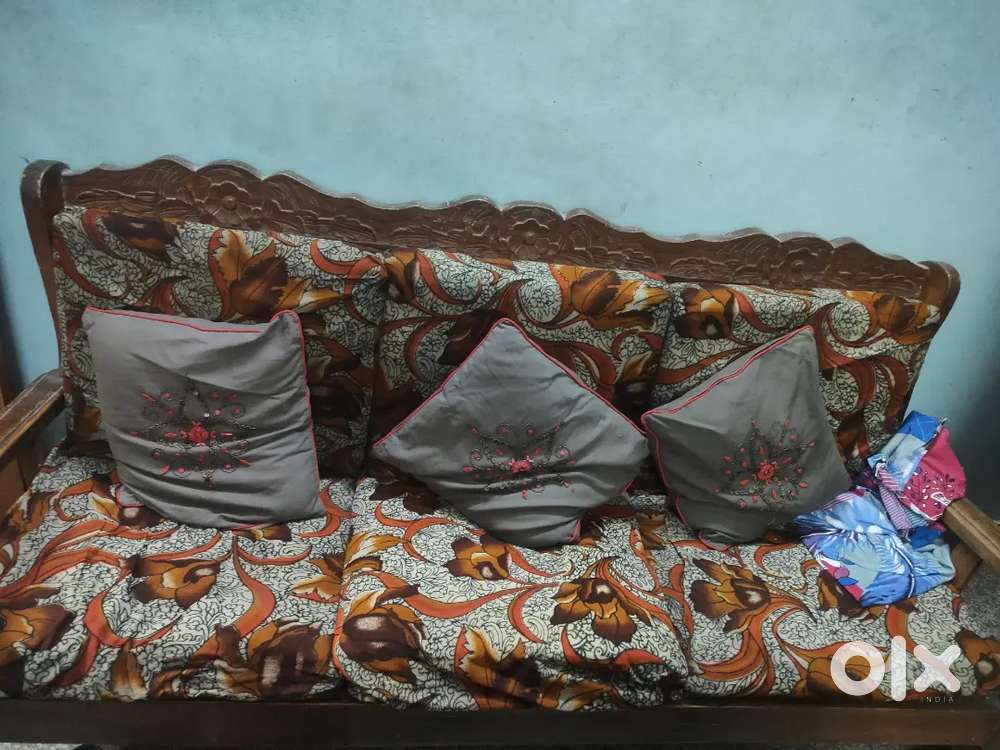 3+2 seater sofa with cushion available for sale