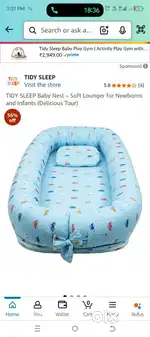 Baby blue bed