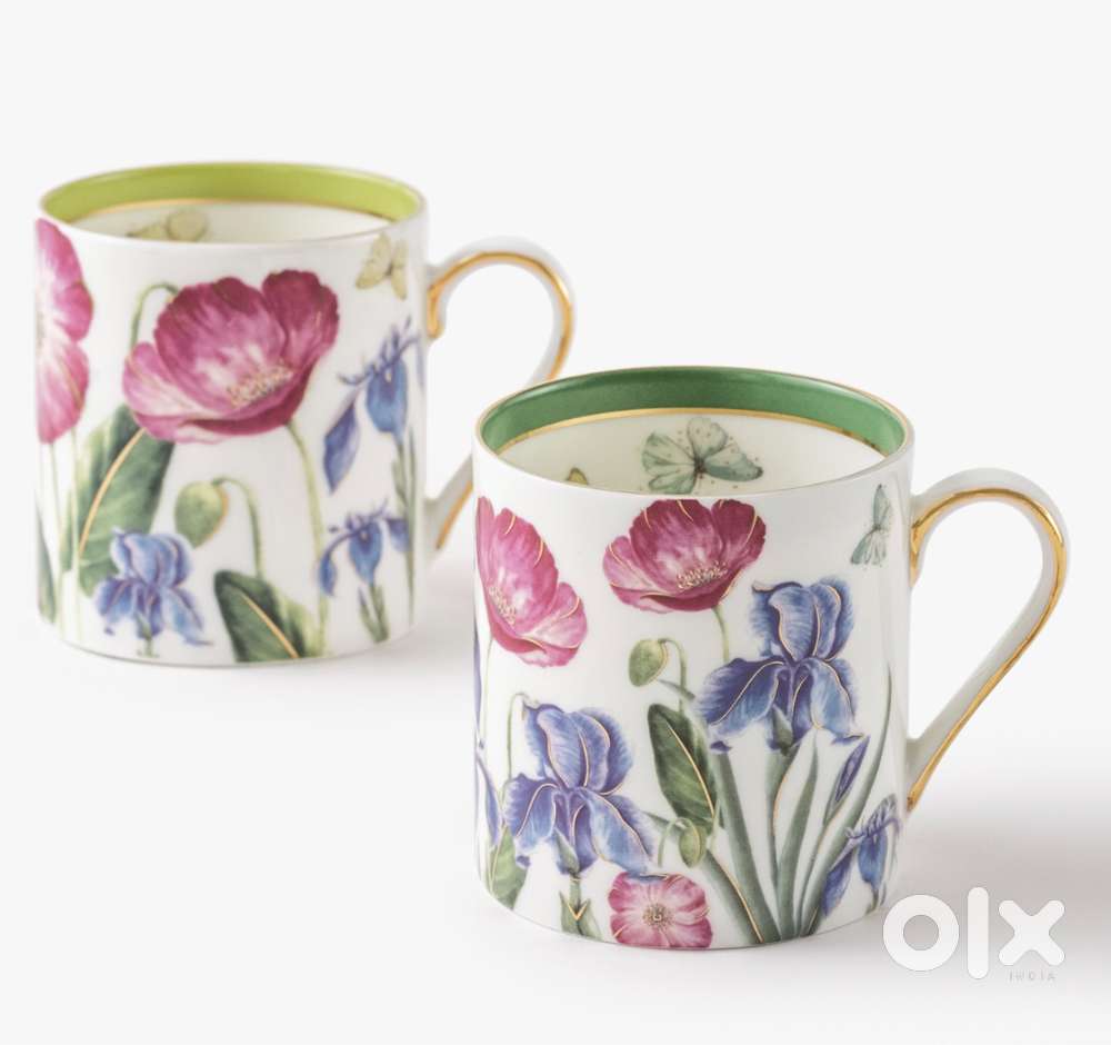 Good Earth - Set Of 2- Wild Flower Tea Mug