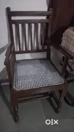Wooden and steel chairs