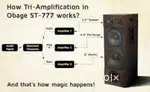 Famous Obage tower 3 speaker 3 amplifier active subwoofer