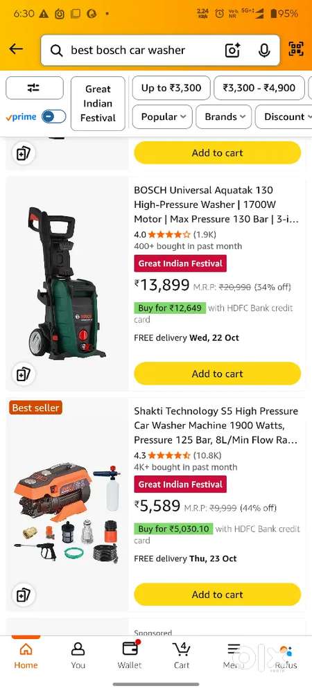 High pressure washer