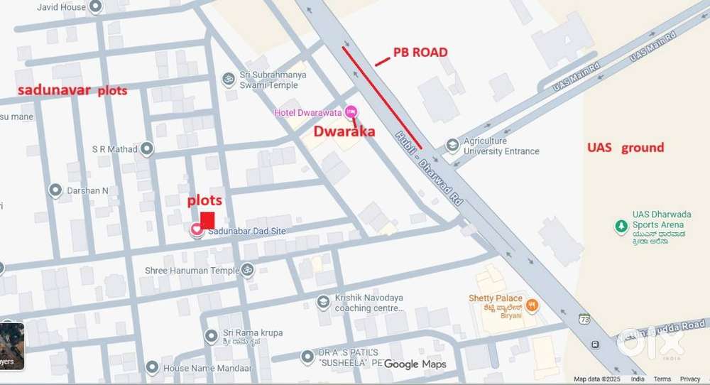 2  adjuscent  plots for SALE sadunavar plots opp agri univercity