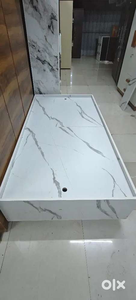 New marble look single storage bed 3×6ft
