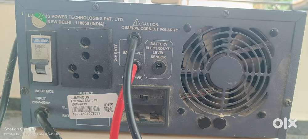Luminous double battery inverter 24 volts