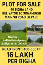 Beliyator to Sonamukhi main SH road er pase property available