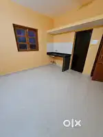 Single room with bedroom and attached bathroom