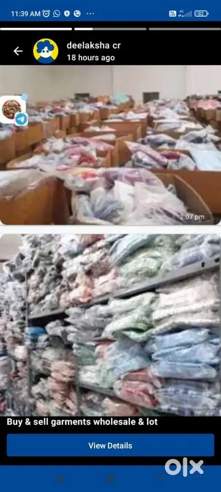 Buy & Sell stock lot garments Bangalore