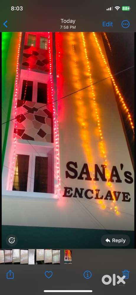 Its a flat in a group house of three froors