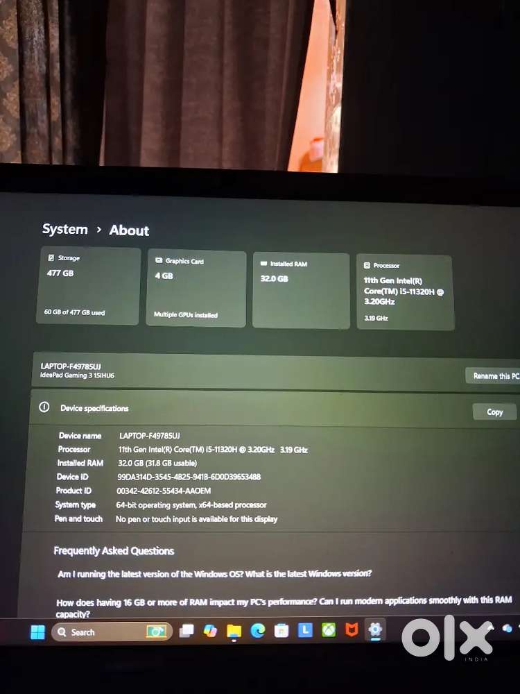 Lenovo ideapad gaming 3