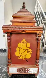 Teak wood Puja Mandiram