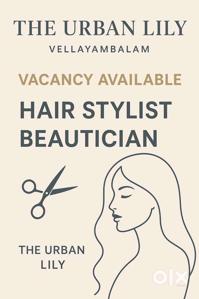 Looking for hair dresser and beautician “All india”