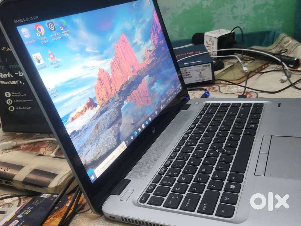 hp laptop elitebook touch screen with charger