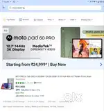 Moto tab g-62  4/128gb 4g sim suppport with 11 inch 2k 60hz display
