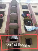 1st floor flat for sale without any problem of net and sunlight.