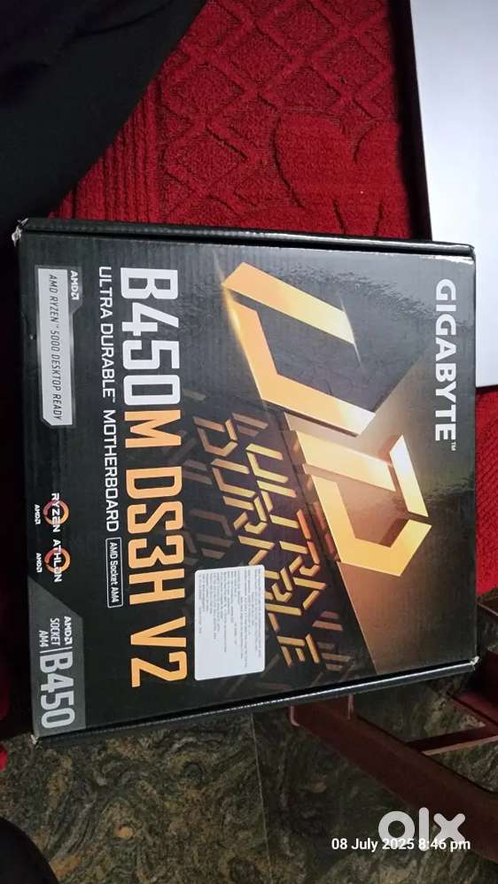 Unopened box of Gigabyte B450M DS3H V2 - Motherboard