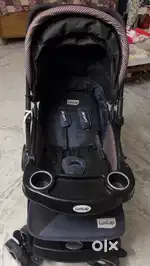 LuvLap Galaxy Pram Extra Large Seating Space Easy Fold 0-3 Years