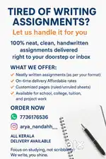 Handwritten Assignments – Neat, Clean & Affordable