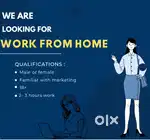Work from home ..without any investment.