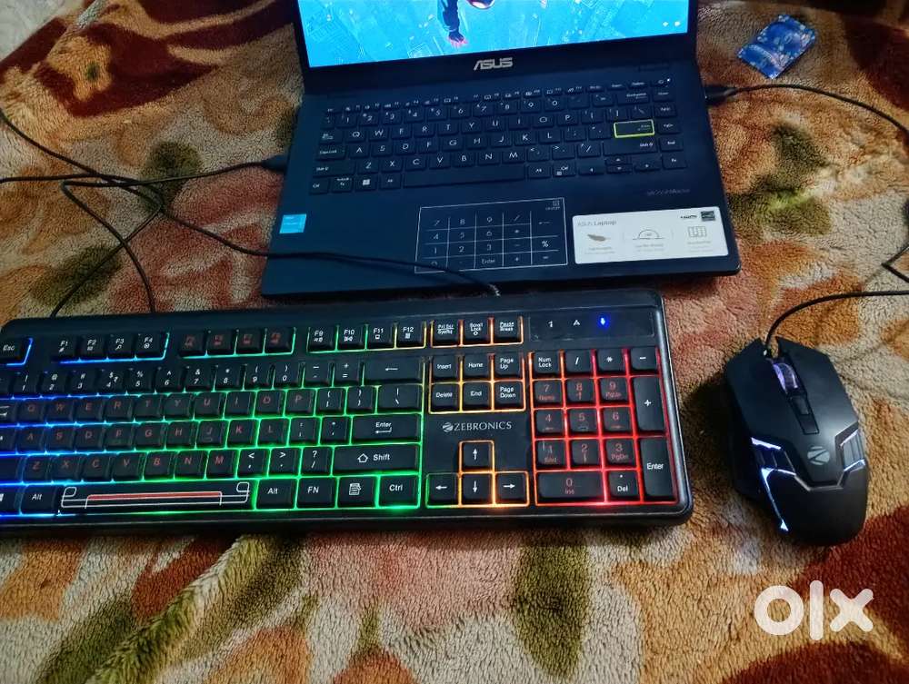 Zebronics Gaming RGB keyboard mouse combo.
