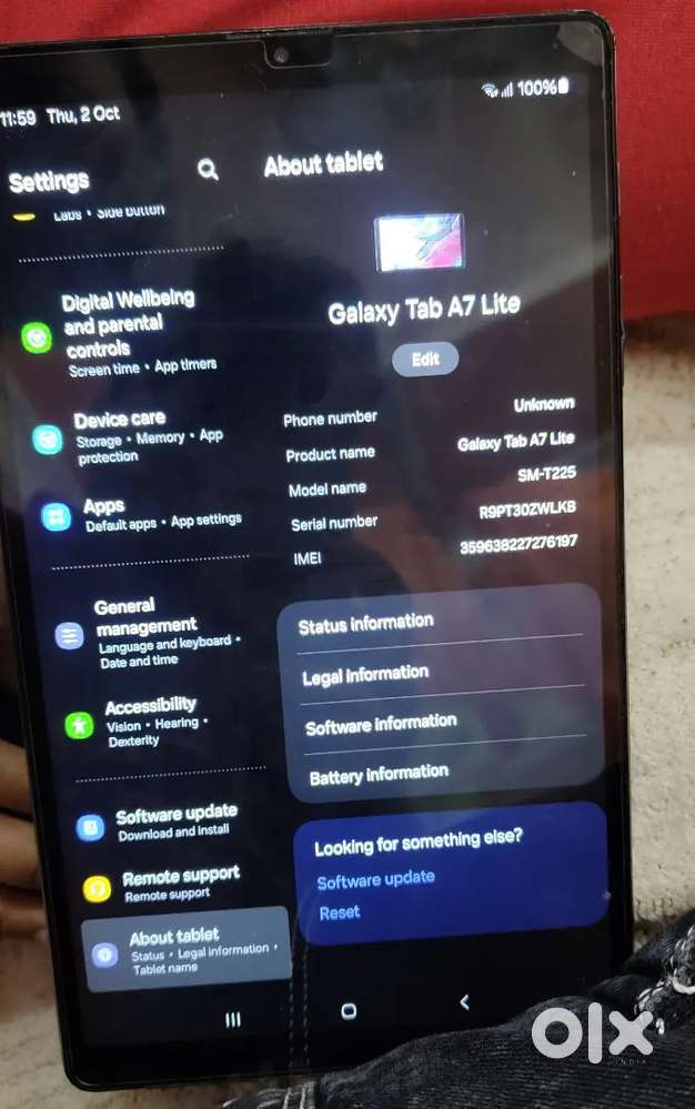 samsung galaxy A7 lite