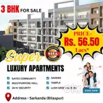 3 BHK Luxury Apartments For Sale in Sarkanda Bilaspur
