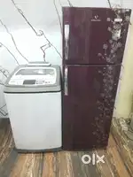 Samsung top load fully automatic washing machine and refrigerator +:&6