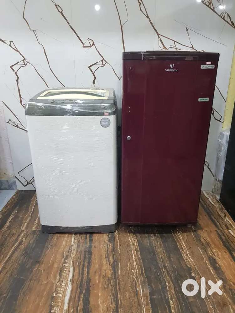 Videocon single door refrigerator and Electrolux washing machine*4*