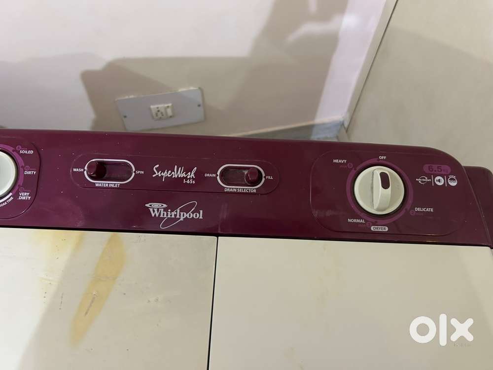 Whirlpool 6.5 kg, rarely used washing machine for sale