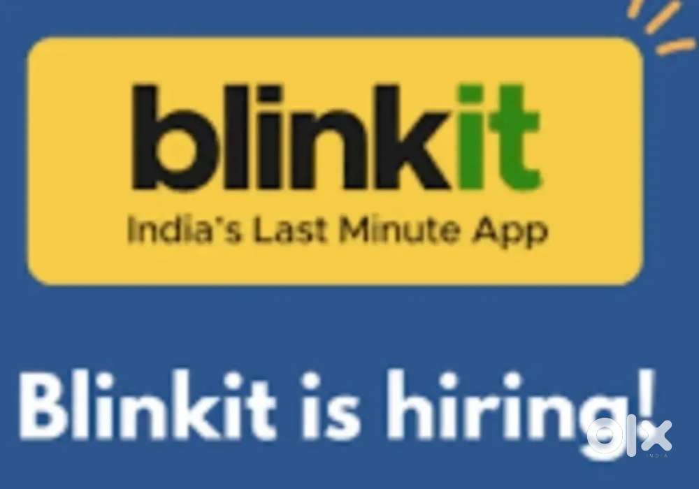Urgent hiring for blinkit delivery boy