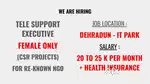 Tele support Executive Female Only { CSR PROJECT NGO }