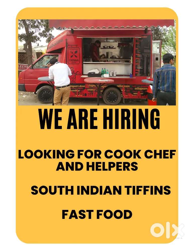 Jobs available for chefs and cooks and helpers