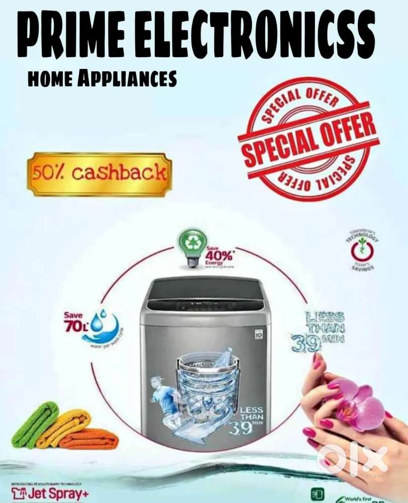 ;- All brands of washing machines available with all models :;/