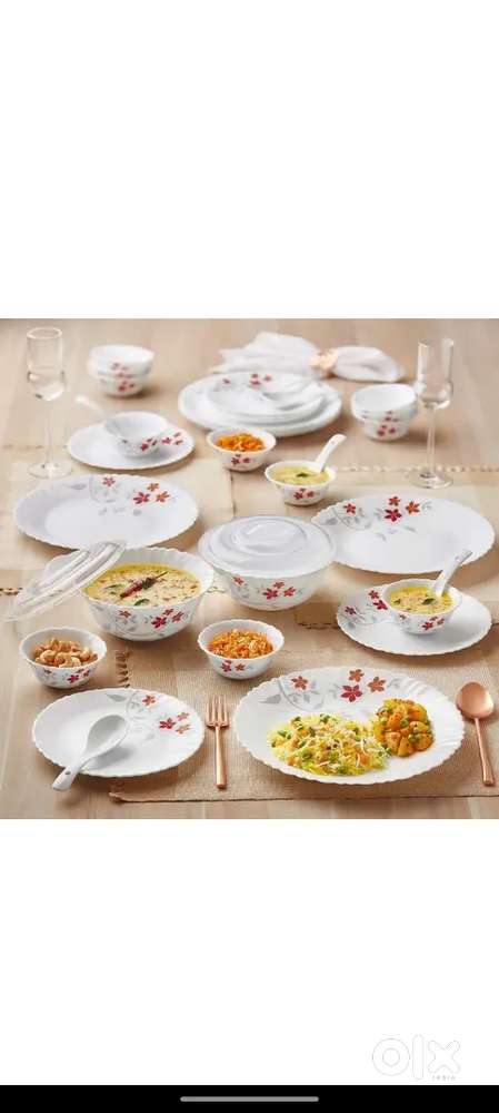 Opalware dinner set 34 item