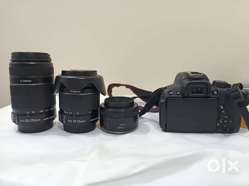 Canon EOS 700D DSLR with 3 Lenses - Like New - Single Owner