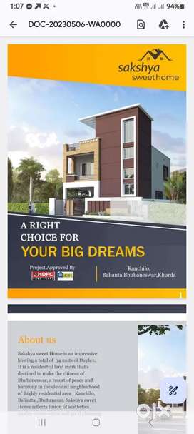 Duplex,BALIANTA HANSAPAL BHUBANESWAR