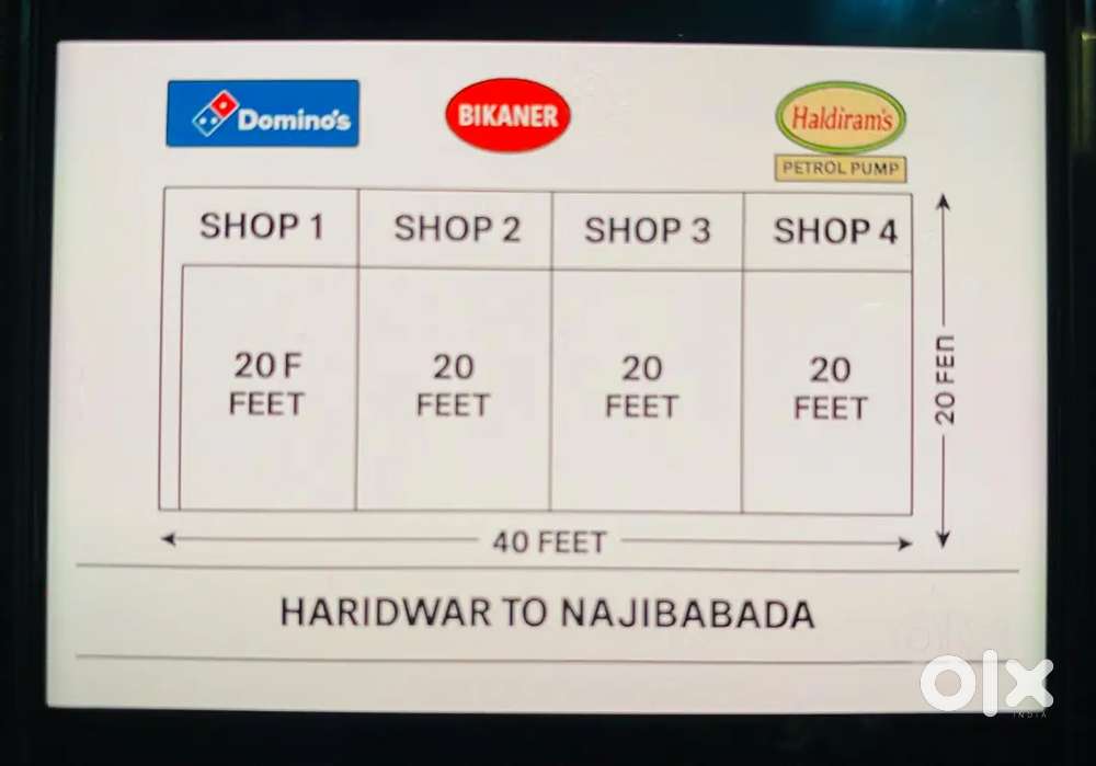 Plot for Sale on NH-74 Four Lane Highway Haridwar to Najibabad Road
