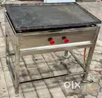 Stainless steel Dosa Bhatti with tawa, gas operated