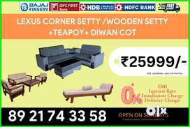 Combo offer RS.1742 SETTY TEAPOY DIVAN COT DOUBLE BED MATTRESs 0% EMI