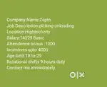 Wanted male (picker&loader) Hightechcity