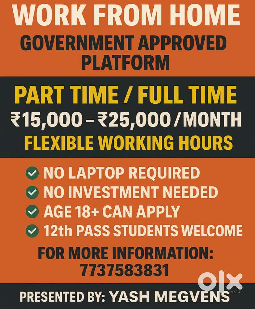 Online work From home opportunity