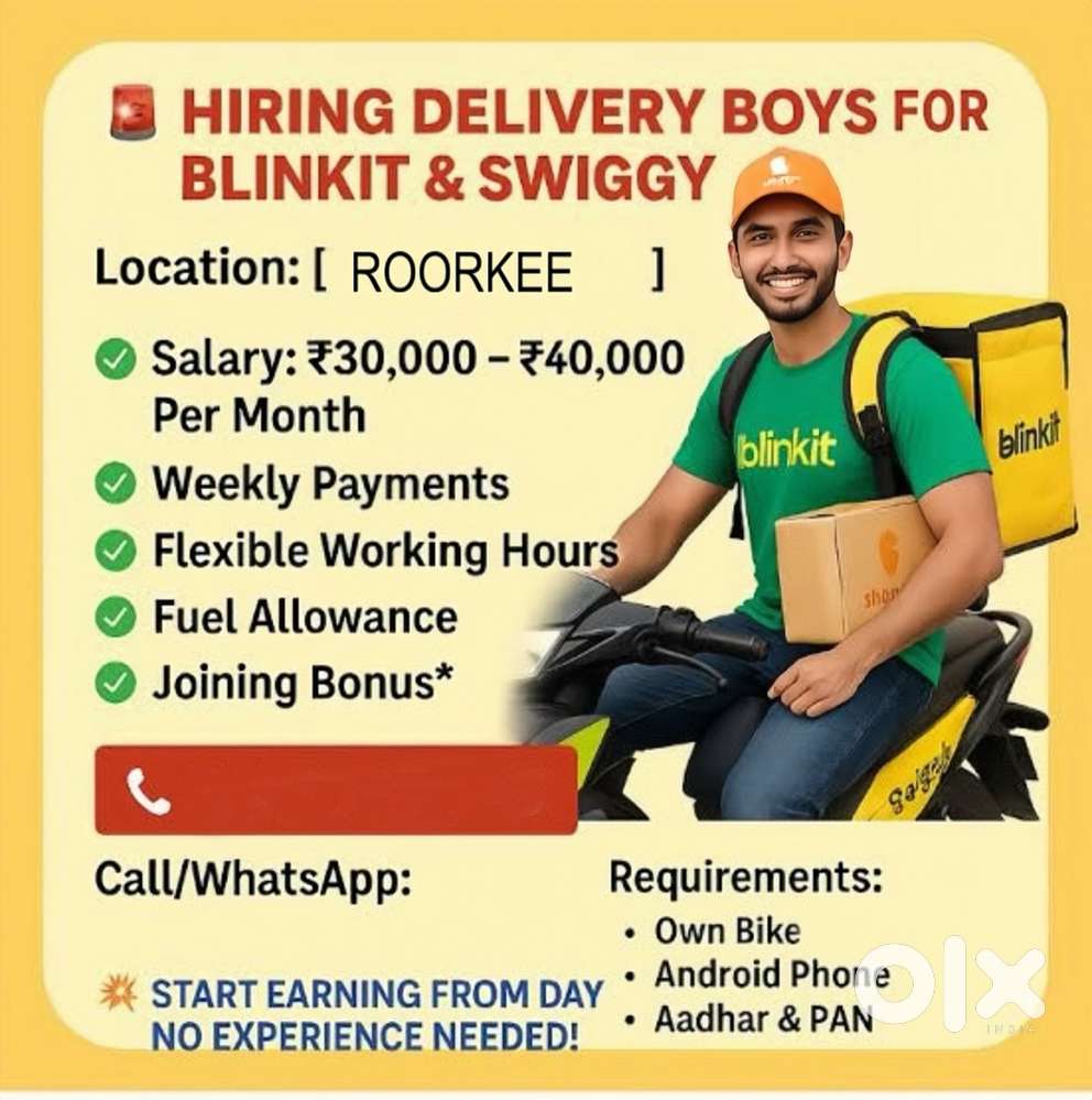 Blinkit rider job