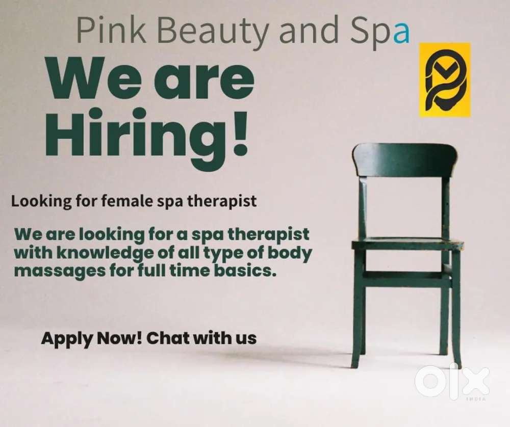 Spa therapist required urgently
