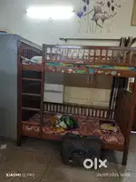 Two level double decker bed