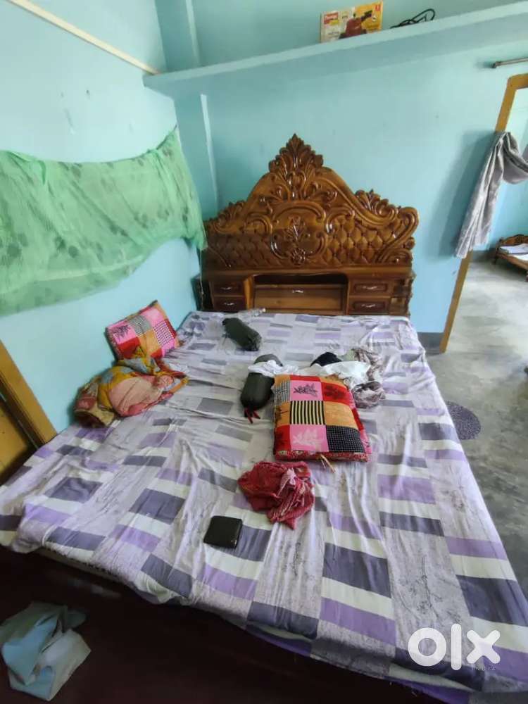 The Bed is made from Shegun wood and it's 1 month old