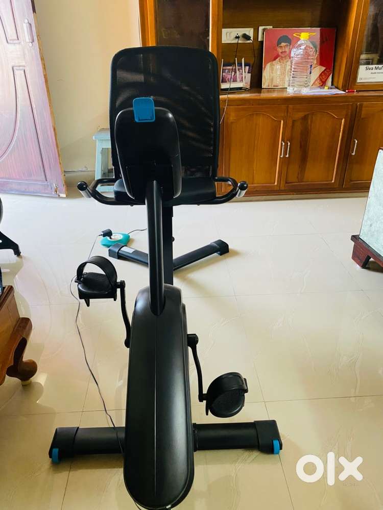 Domyos Semi-Recumbent Exercise Bike, specifically the EB Seat model.