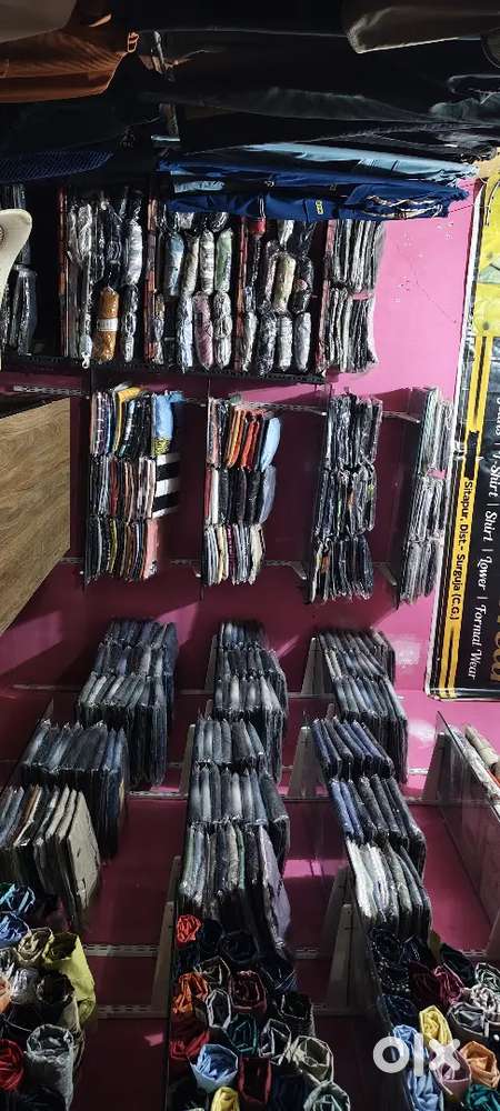 Men's wear shop kapda counter glass sab bechna hai tatkal