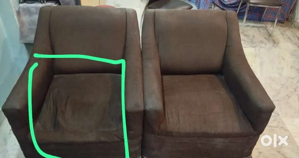 2 single seater sofa